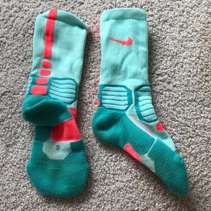 Orange and Blue Nike Elites